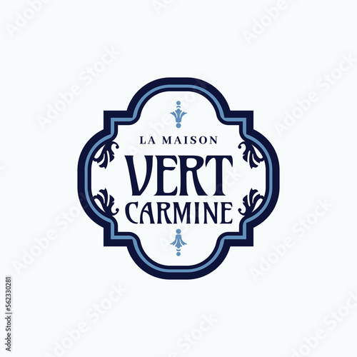 Mediterranean badge logo design template