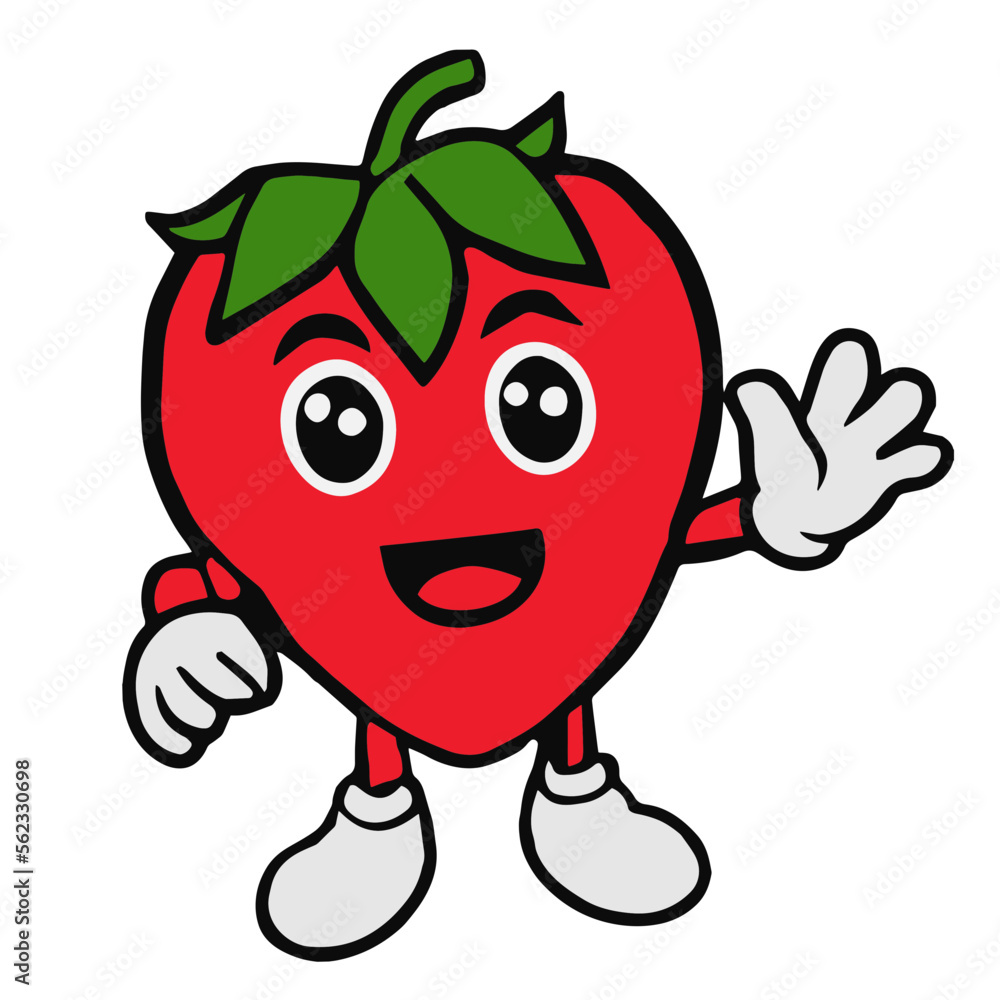 Fototapeta premium Strawberry Mascot 