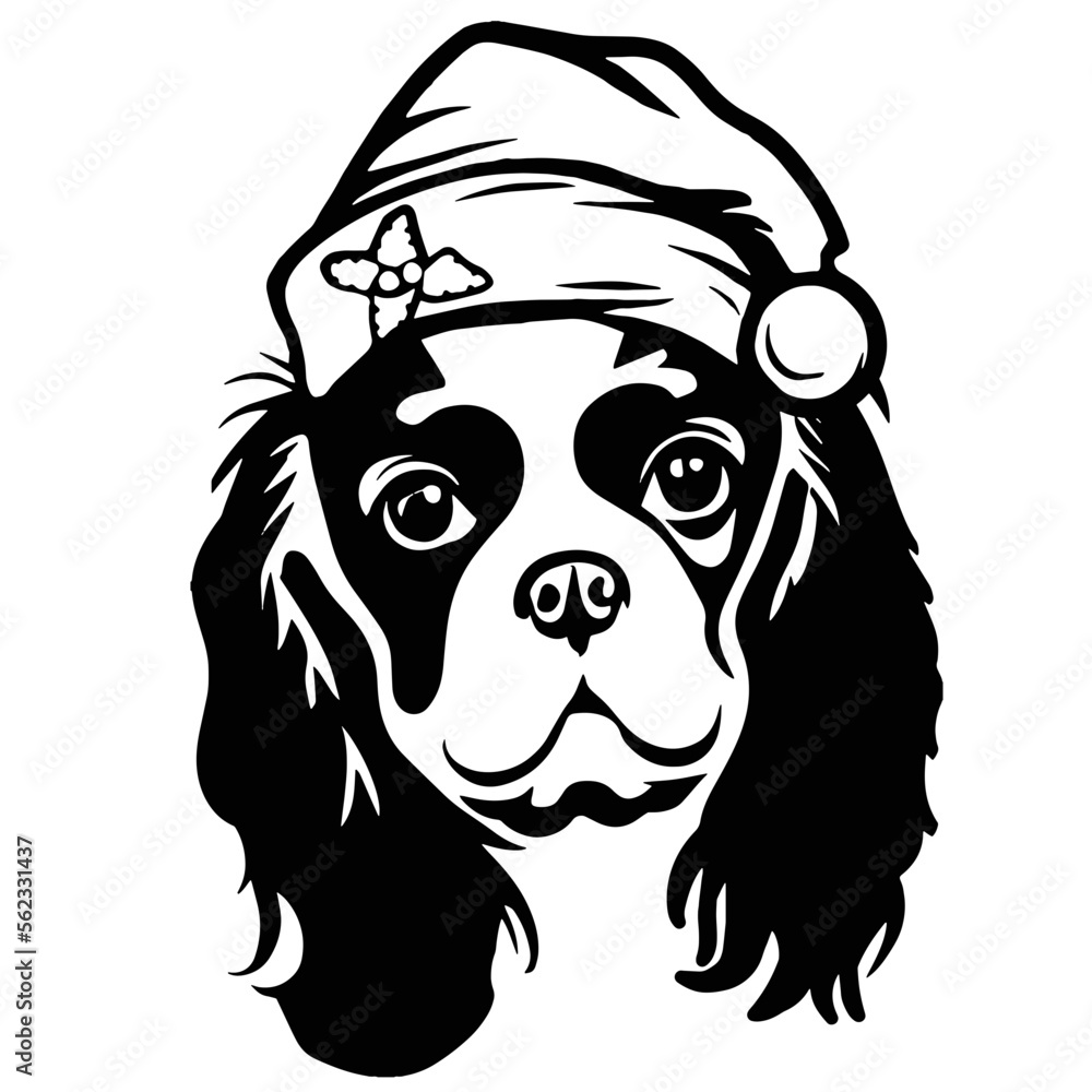 Santa Hat Cavalier King Charles Spaniel Santa Hat Cavalier King Charles Spaniel