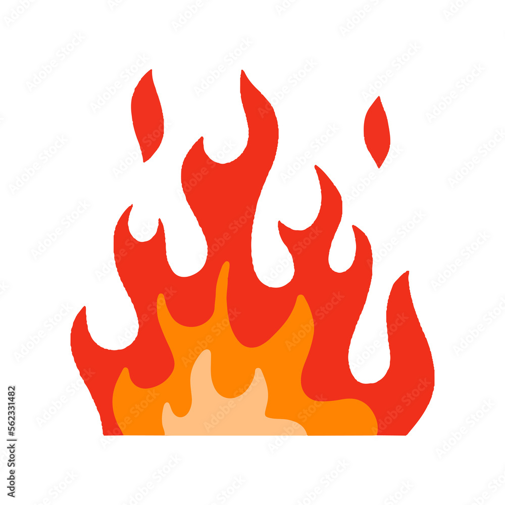 fire and flames in cartoon style fire and flames in cartoon style