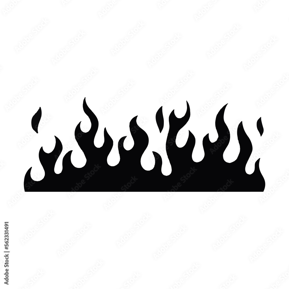 illustration of a fire icon illustration of a fire icon