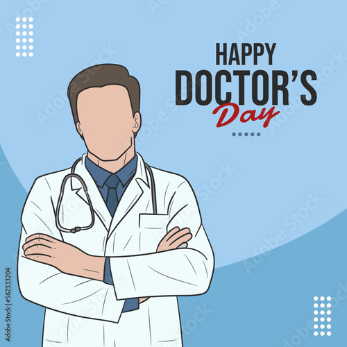 International happy Doctor's Day , Happy Doctor's day, vector illustration
