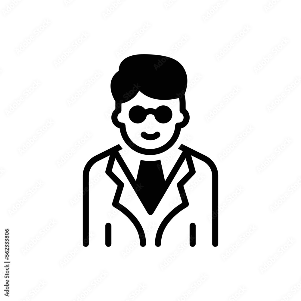 Black solid icon for professional Black solid icon for professional