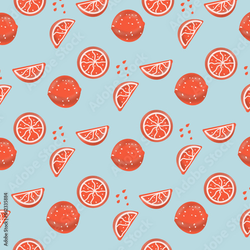 seamless pattern with fruits juice,orange,orange slice,juice spray,juice packaging,jam packaging,jam,flyer,business card,textile printing