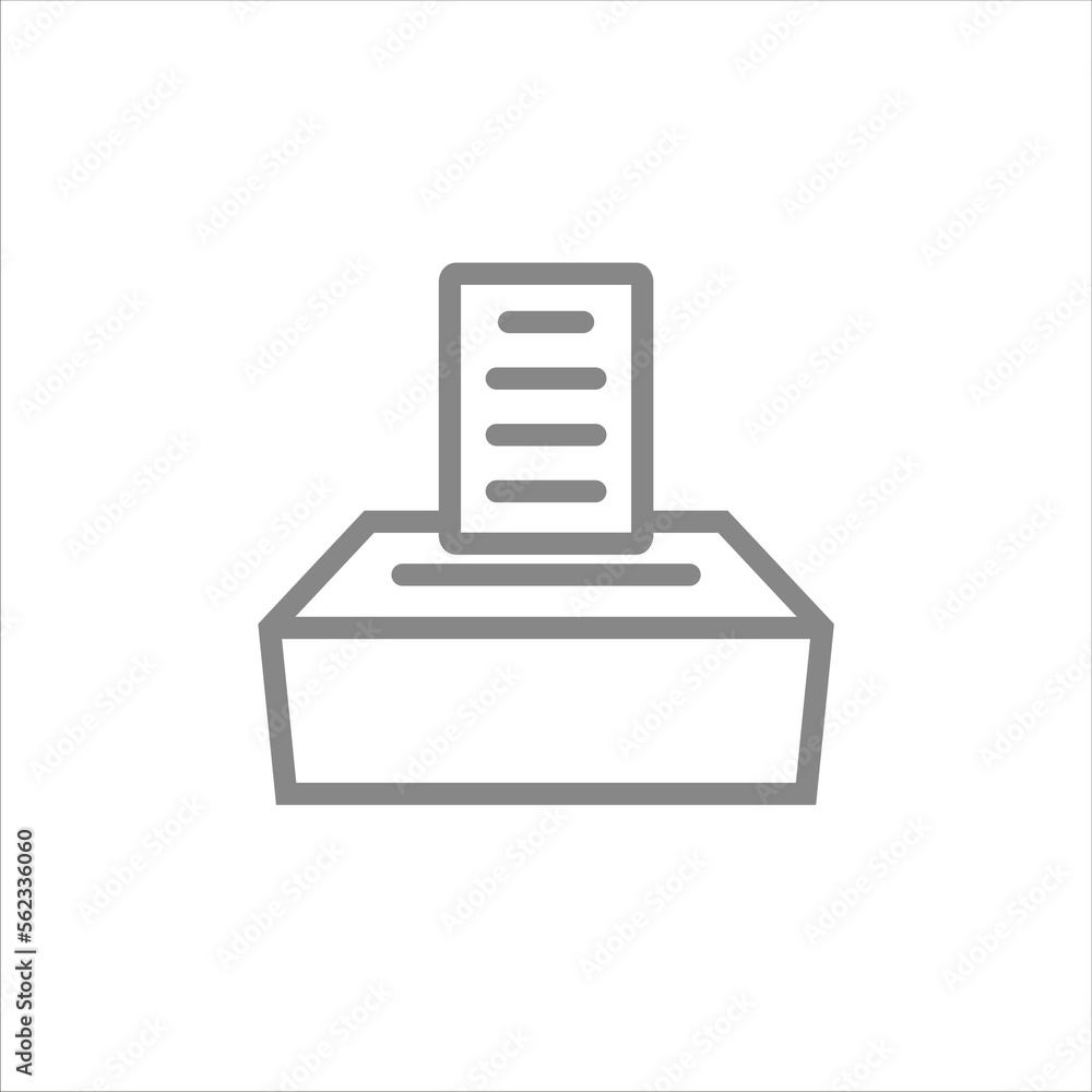 ballot box icon vector illustration symbol ballot box icon vector illustration symbol