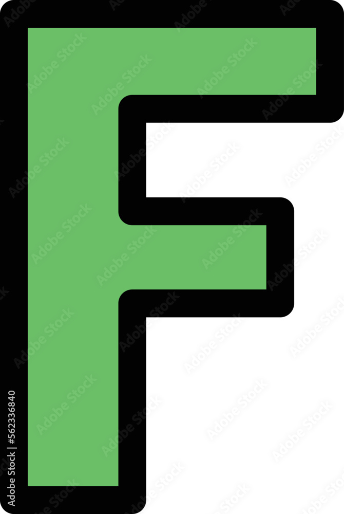 F alphabet Vector Icon
F alphabet Vector Icon