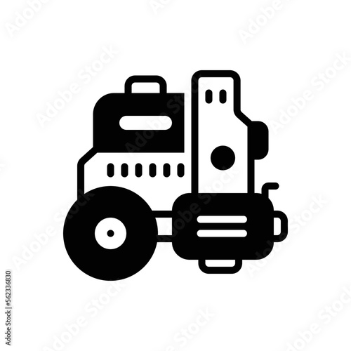 Black solid icon for pumps