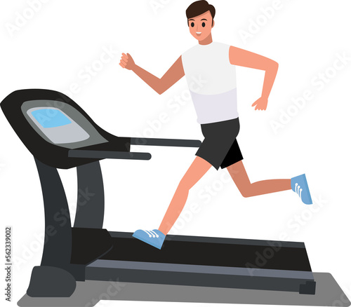 Fitness and exercise , Vector Cartoon Character set