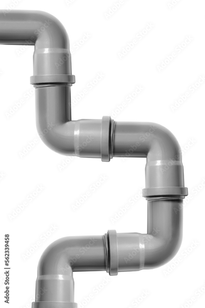 Drain pipes isolated Drain pipes isolated
