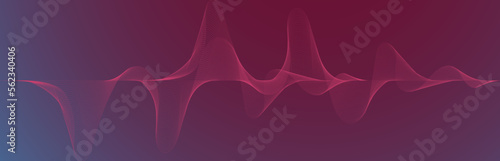 abstract blue wave background. Blue minimal round lines abstract background. Thin line wavy abstract vector background. Curve wave seamless pattern. Line art striped graphic template