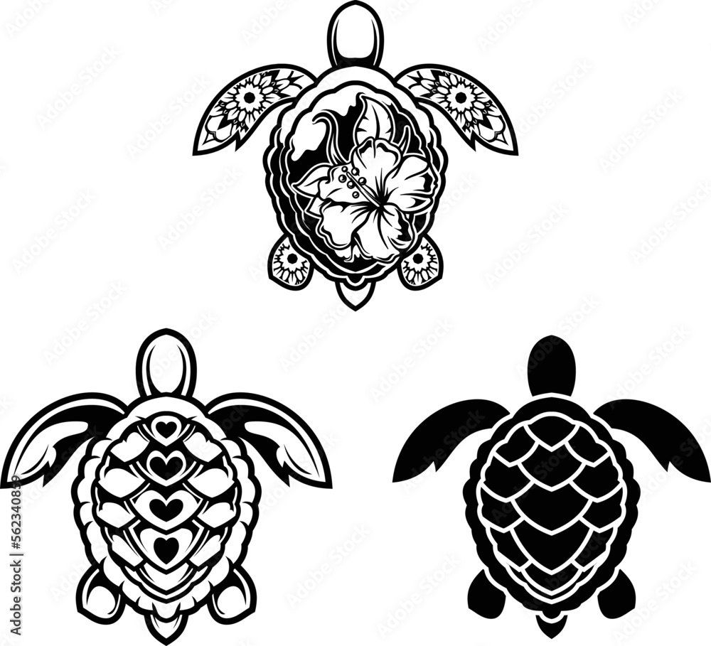 turtle illustration Stock Vector | Adobe Stock