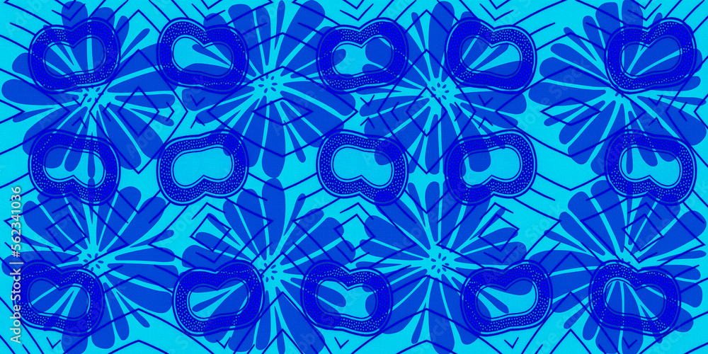 Colored African fabric – Seamless and textured pattern Colored African fabric – Seamless and textured pattern