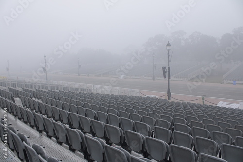 Front of the Grey seats on the stadium