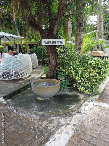 Foot Wash Area Outside Pool Resort Philippines