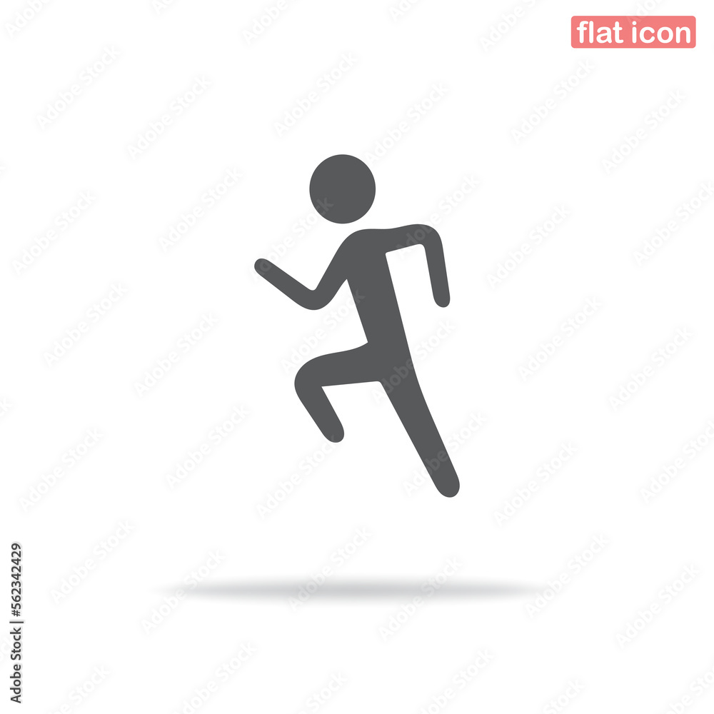 Simple running man icon. Minimalism, vector illustration. Silhouette icon.
Simple running man icon. Minimalism, vector illustration. Silhouette icon.