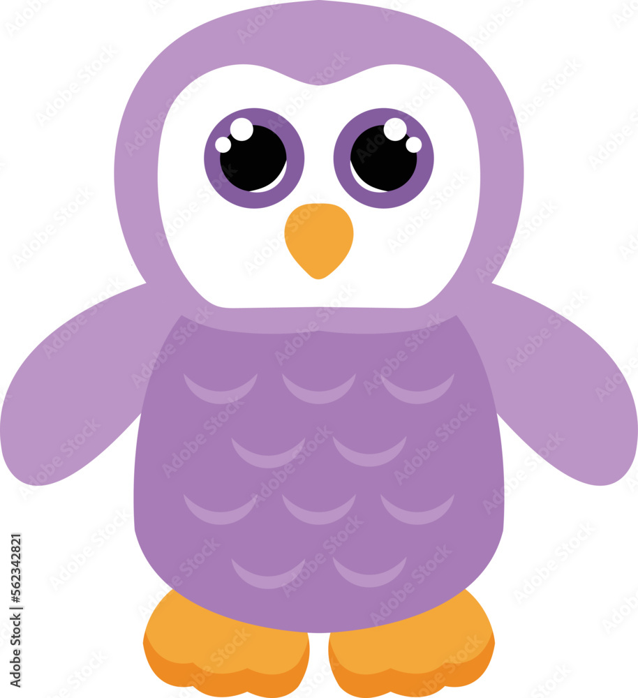 Fototapeta premium Owl vector image or clipart