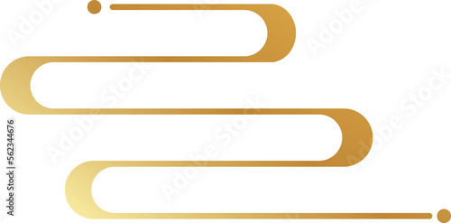 Golden chinese pattern