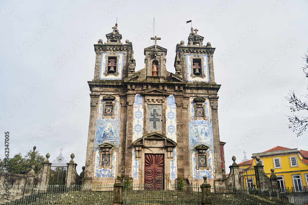 Porto, Portugal - 26.12.2022: View of Saint Ildefonso church in Porto, Portugal. High quality photo