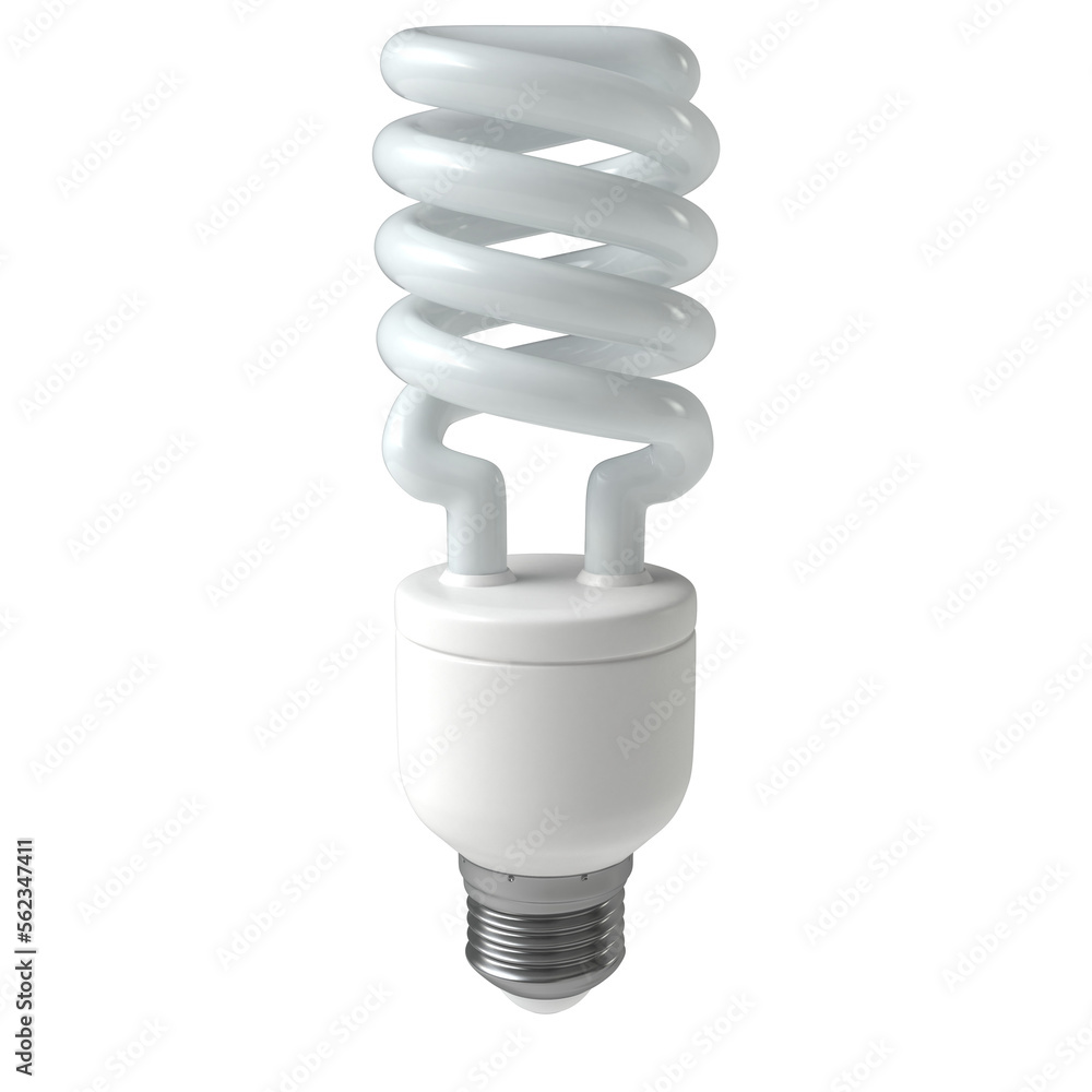 fluorescent bulb isolated transparent background 3d rendering fluorescent bulb isolated transparent background 3d rendering