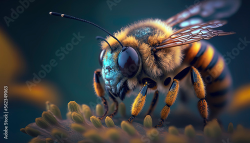 beautiful photo of a bee © Lemart