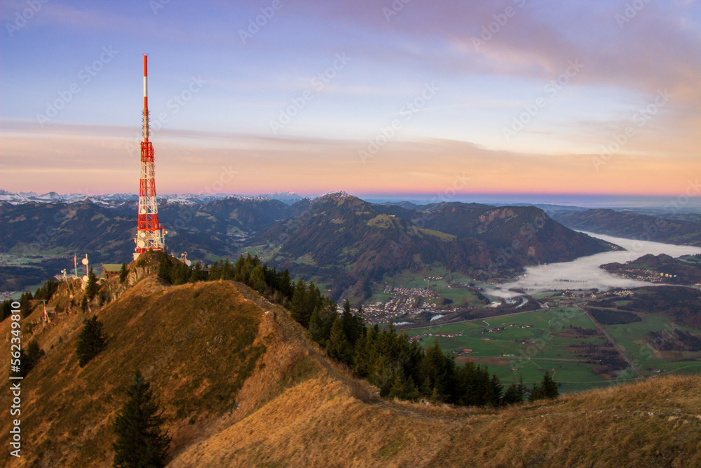 Der Grünten im Morgenlicht