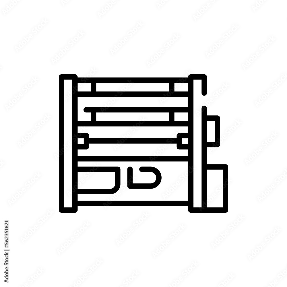 Plate rolling machine olor line icon. Metal work. Plate rolling machine olor line icon. Metal work.