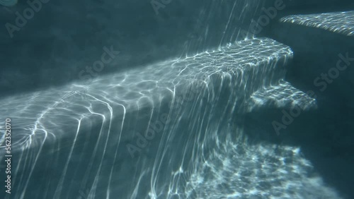 swimming pool blue water in motion