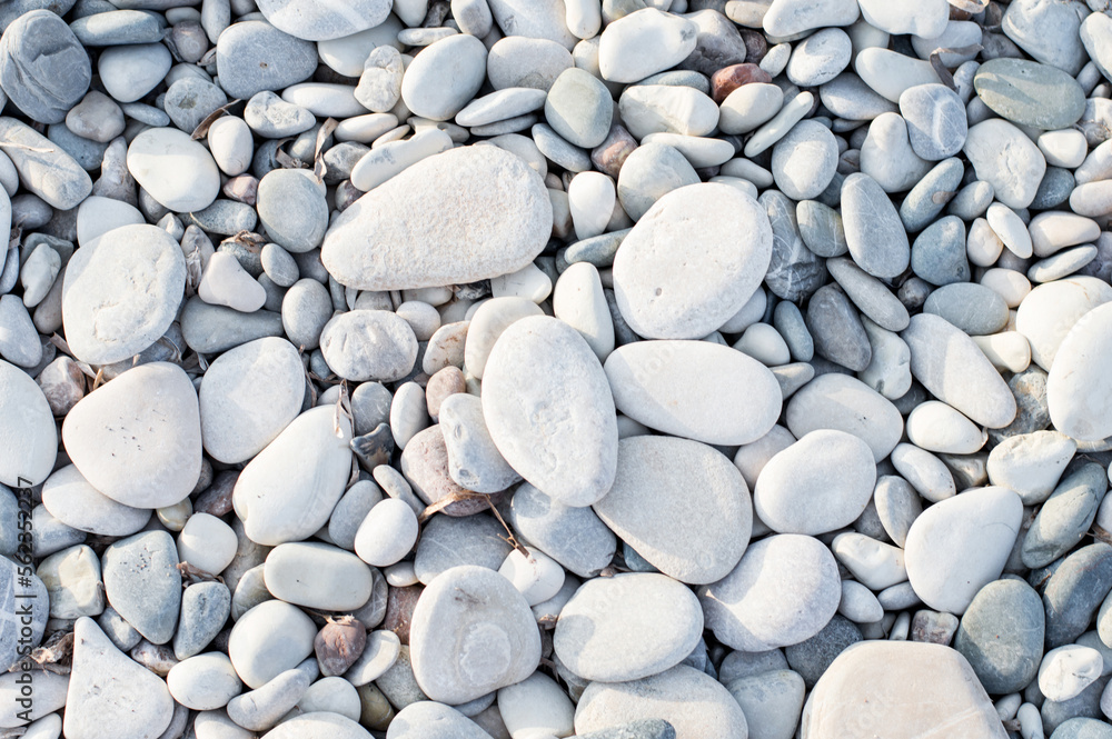 white stones on the beach close-up, texture white stones on the beach close-up, texture