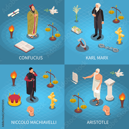 Famous Philosophers Square Compositions