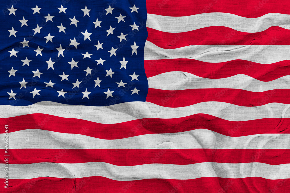 Naklejka premium National flag of United States of America. USA. Background with flag of United States of America. USA