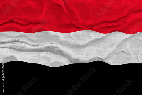 National flag of Yemen. Background with flag of Yemen