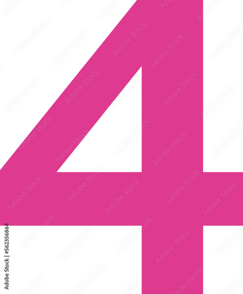 Four number Vector Icon
Four number Vector Icon
