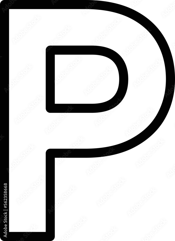 P alphabet Vector Icon
P alphabet Vector Icon