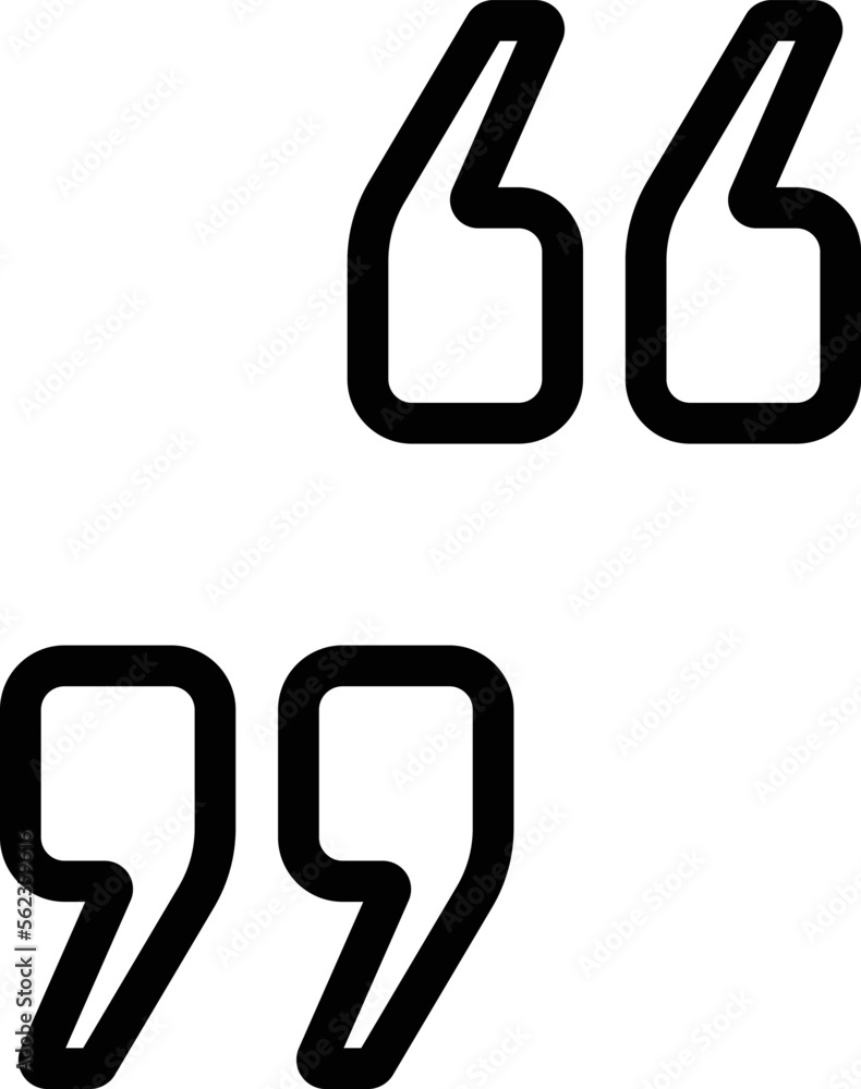 Quote sign Vector Icon
