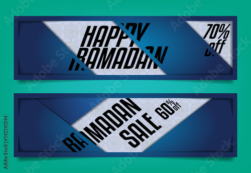 Ramadan Kareem Sale Long Banner