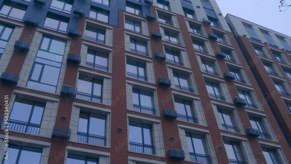 New, newly built and commissioned, beautiful, ready to move in, high-rise buildings, in a modern, fashionable style. Shot in motion New, newly built and commissioned, beautiful, ready to move in, high-rise buildings, in a modern, fashionable style. Shot in motion