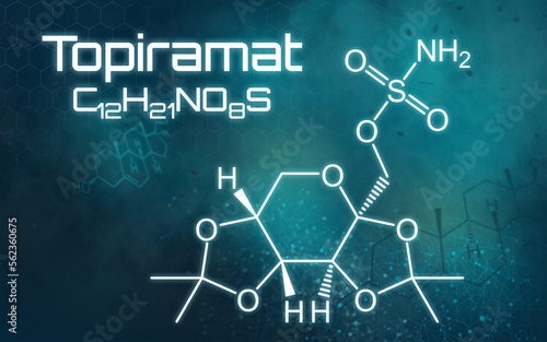 Chemische Formel von Topiramat