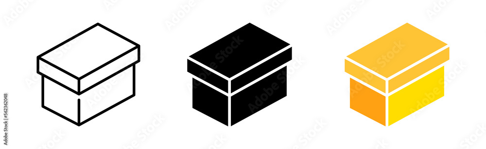 Parcel icons set. recipient, box, world, goods, services, transportation, sending, reliability, service, waiting, delivery date. truck concept. vector line icon in different styles Parcel icons set. recipient, box, world, goods, services, transportation, sending, reliability, service, waiting, delivery date. truck concept. vector line icon in different styles