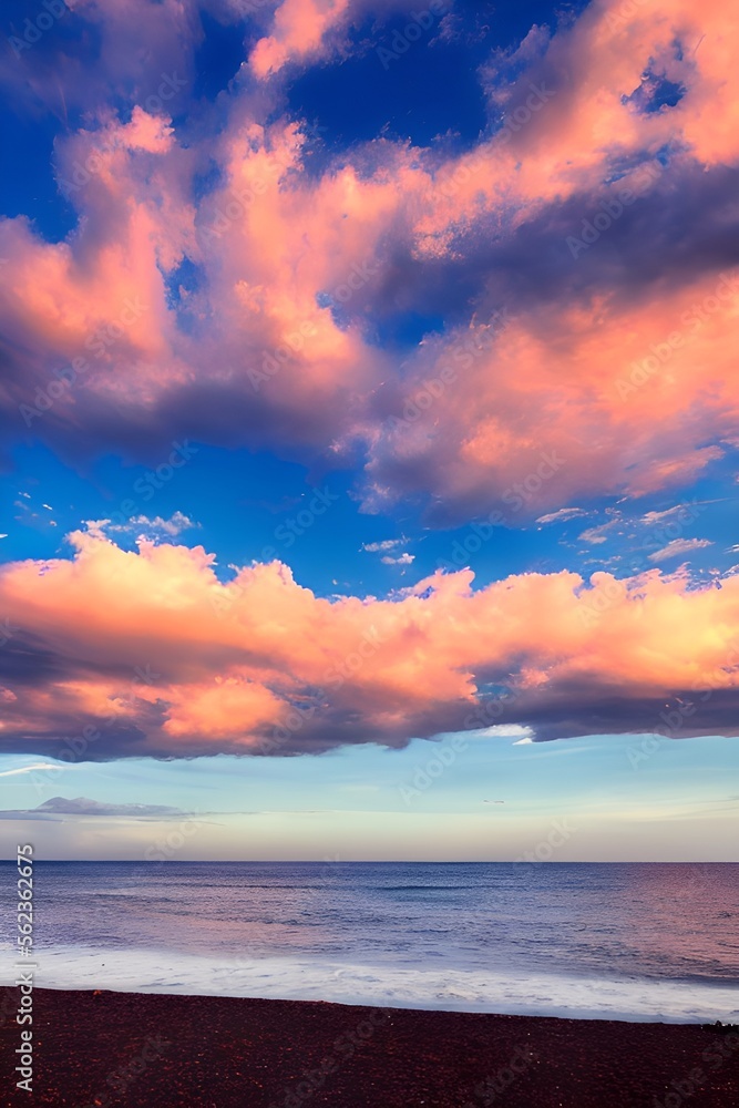 sunset on the beach