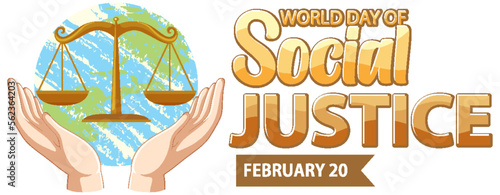 World day of social justice banner