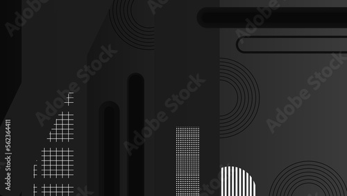 black tech abstract ,background polygon elegant background and banner business product present and game background