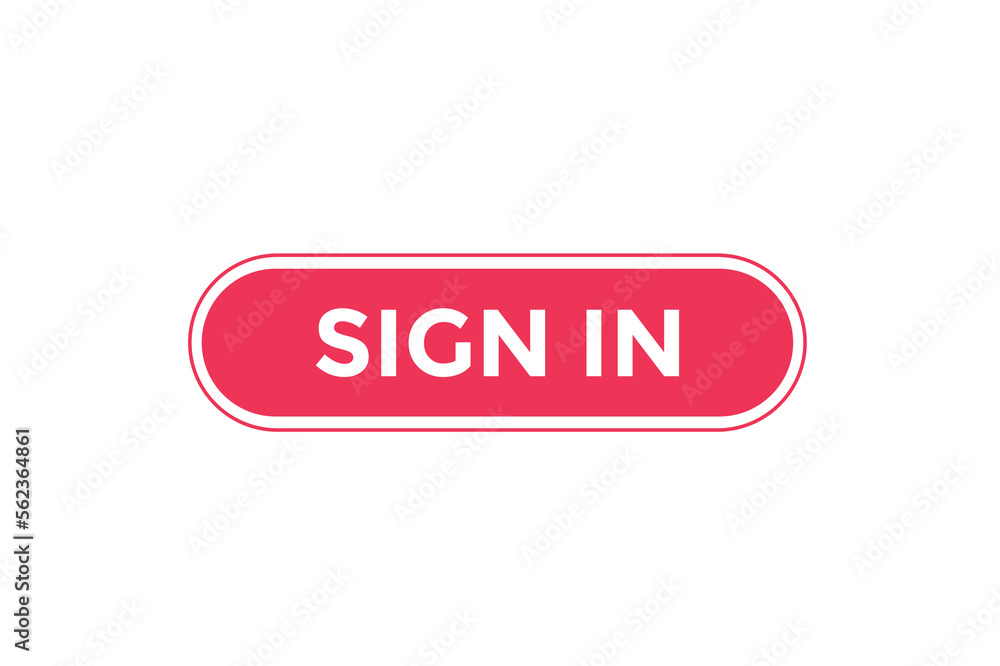 Sign in button web banner templates. Vector Illustration
