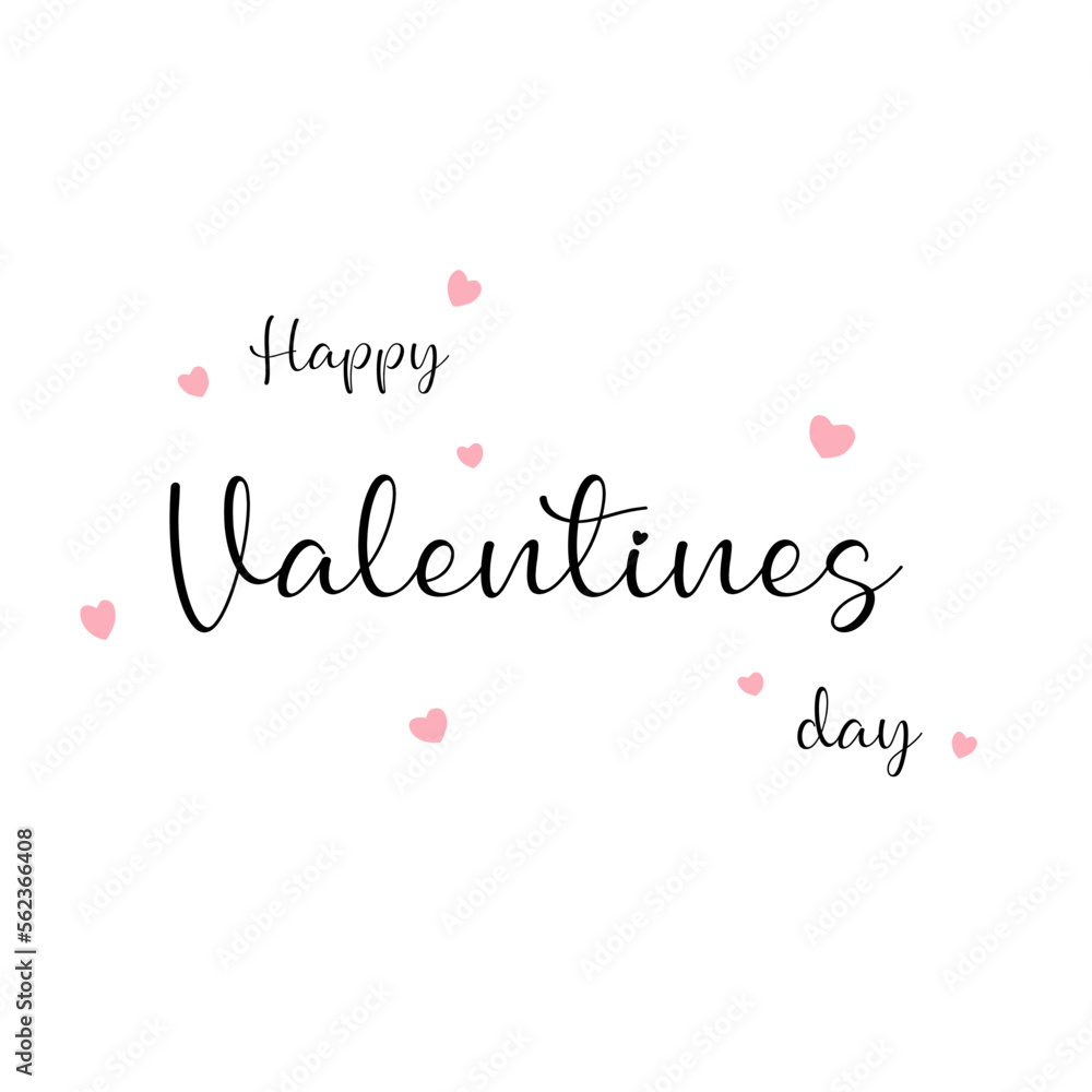 Valentines day card isolated on white background