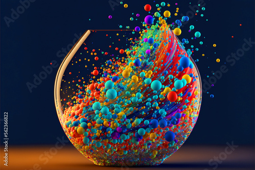 splasch particles 3d background