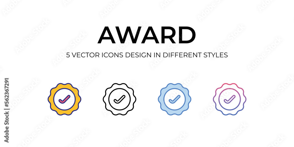 Award Icons Set vector Illustration. Award Icons Set vector Illustration.