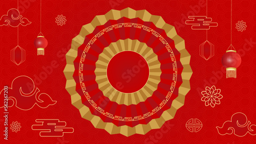 Happy Chinese new year design. Japanese, Korean, Vietnamese lunar new year. Vector illustration and banner concept