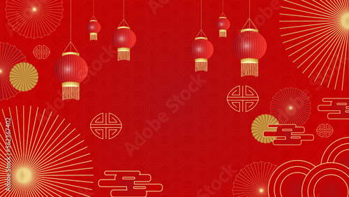 Happy Chinese new year design. Japanese, Korean, Vietnamese lunar new year. Vector illustration and banner concept