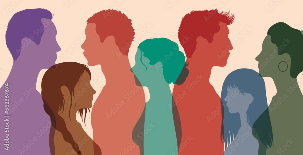Racial equality. Citizens of different nationalities. Multi-ethnic and multicultural people. Racial equality. Citizens of different nationalities. Multi-ethnic and multicultural people.