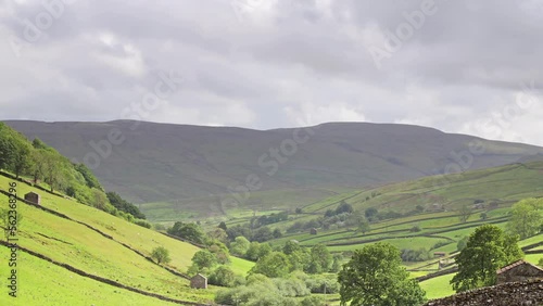 Swaledale Timelapse.  A timelapse recording of the Swaledale countryside in the Yorkshire Dales National Park in Northern England.  The recording was made close to the village of Keld.