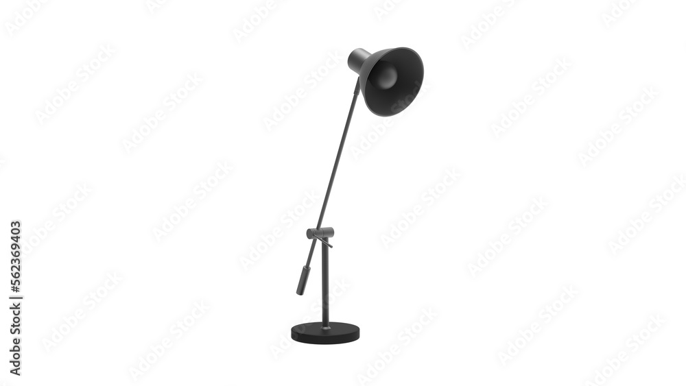 pixel lamp front view without shadow 3d render pixel lamp front view without shadow 3d render